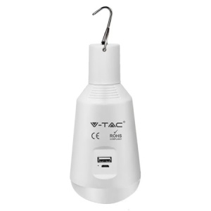 BEC LED E27 7W 3IN1 CU ACUMULATOR INCARCARE SOLARA SI USB - Img 1