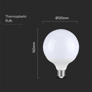 BEC LED G120 E27 22W 4000K ALB NEUTRU - Img 3