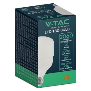 BEC LED T80 E27 20W 6500K ALB RECE - Img 3