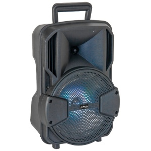 BOXA ACTIVA 8"/20CM 15W ILUMINAT LED CU BT/USB/MSD/FM + STAND + MICROFON - Img 4