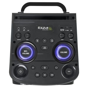 BOXA PORTABILA 2X10" BLUETOOTH/AUX/USB + MIC WIRELESS UHF - Img 7