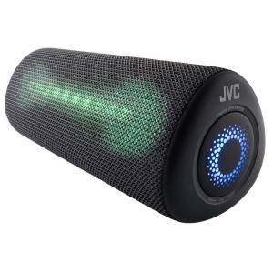 Boxa portabila JVC XS-E423B, 24 W, Bluetooth, IPX5, iluminare cu LED-uri, negru - Img 1