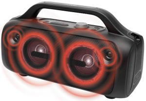 Boxa portabila JVC XS-E843B, 80W, Bluetooth 5.3, baterie Litiu-ion 3,7V/7200mAh, TWS, IPX5, efecte luminoase, negru - Img 3