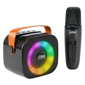 BOXA PORTABILA KARAOKE CU 1 MICROFON FUNCTIE BT/USB/TWS - Img 2