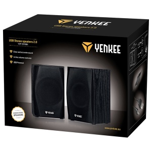 BOXE STEREO 2.0 LEMN NEGRU YENKEE - Img 5