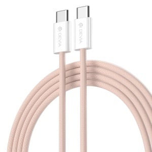 CABLU USB-C - USB-C 1M 60W 3A - ROZ - Img 3