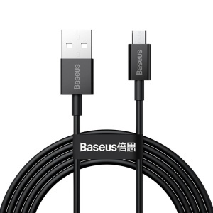 CABLU USB - MICROUSB 2A 10W 2M BASEUS - NEGRU - Img 2