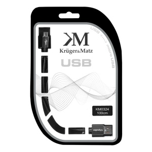 CABLU USB TATA-MICRO USB TATA 1.0M KRUGER&MATZ - Img 3