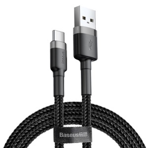 CABLU USB - USB-C 2A 2M BASEUS - GRI/NERGU - Img 1