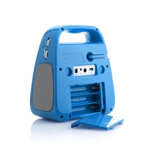 CD player cu Bluetooth si functie karaoke GoGEN DECKO, USB, MP3, Microfon, Albastru - Img 6