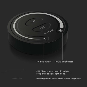 CONTROLLER BANDA LED TOUCH LUMINA ALBA - NEGRU - Img 7
