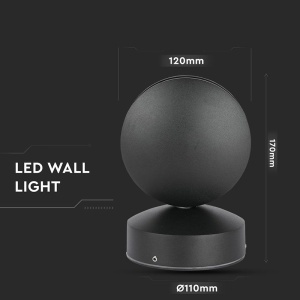 CORP ILUMINAT LED 7W IP65 3000K - NEGRU - Img 10