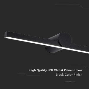 CORP ILUMINAT LED MONTAJ DEASUPRA OGLINZII 10W 3000K - NEGRU - Img 6