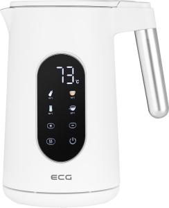 Fierbator electric ECG RK 1799 Smart White, 1.7 litri, 2200 W, pereti dubli, panou tactil, functii presetate, alb - Img 4