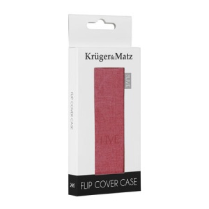 FLIP COVER ROSU LIVE KRUGER&MATZ