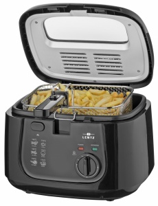 Friteuza cu ulei MICHELINO 74293, 2.5 litri, 1800 W, termostat cu reglare continua 150-190°, negru - Img 5