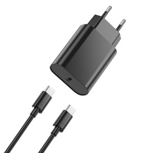 INCARCATOR RETEA USB-C FAST CHARGE PD 20W - NEGRU - Img 4