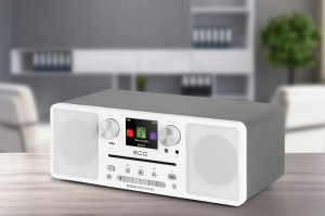 Internet radio ECG B.BOLD 7200 Intero White, FM + DAB, stereo 2 × 10 W, CD audio si MP3,Bluetooth, USB, carcasa lemn, alb - Img 18