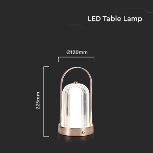 LAMPA BIROU 3IN1 CU ACUMULATOR 1800MAH - ANTIQUE BRONZE - Img 4