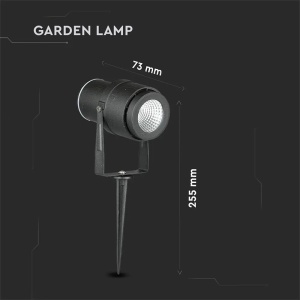LAMPA GRADINA IP65 12W 4000K ALB NEUTRU - NEGRU - Img 14