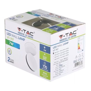 LAMPA LED 7W IP65 3000K ALB CALD - ALB - Img 5