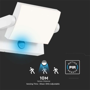 LAMPA LED CU SENZOR MISCARE 17W IP65 3000K- ALB - Img 7