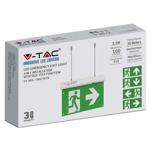 LAMPA LED IESIRE DE URGENTA 2.5W 6000K ALB RECE - Img 9