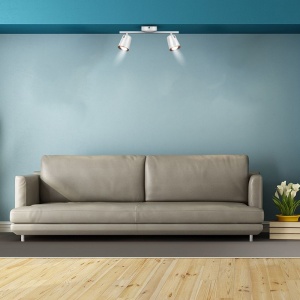 LAMPA LED MONTAJ PERETE 2X6W 4000K ALB NEUTRU - ALB - Img 7