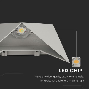 LAMPA PERETE LED 5W IP65 3000K - GRI - Img 7