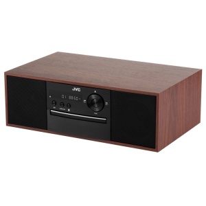 Microsistem audio JVC RD-E761, 16 W, Bluetooth, FM, player CD, USB, conversie CD audio in mp3, intrare AUX, lemn - Img 1