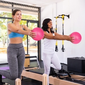 MINGE PILATES GIMNASTICA REABILITARE 25CM REBEL ACTIVE - Img 6