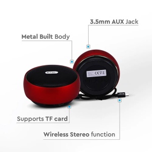 MINI BOXA BLUETOOTH PORTABILA 4W - ROSU - Img 4