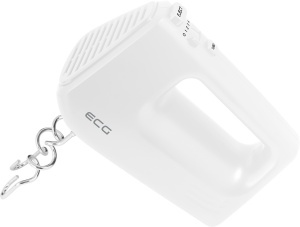 Mixer de mana ECG RS 440 White Lite, 400 W, 5 viteze, functie TURBO, 2 teluri si 2 carlige, alb - Img 5