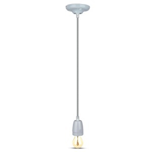 PENDUL TAVAN PORTELAN SOCLU E27 - GRI - Img 3