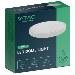 PLAFONIERA LED 24W IP44 6500K ALB RECE - ALB - Img 3