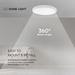 PLAFONIERA LED 36W IP44 4000K ALB NEUTRU - ALB - Img 7