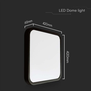 PLAFONIERA LED 48W IP44 4000K ALB NEUTRU - NEGRU - Img 4
