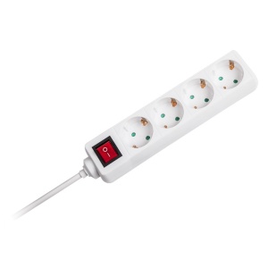 PRELUNGITOR 4 CAI CU INTRERUPATOR 1.5M( 3G1.5MM2) ALB - Img 2