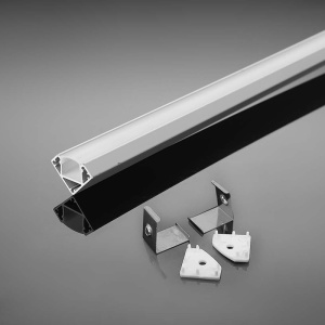 PROFIL ALUMINIU PENTRU BANDA LED 2M 19MM X 19MM ALB - Img 3
