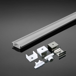 PROFIL ALUMINIU PENTRU BANDA LED 2M 24.7MM X 7MM ALB - Img 3