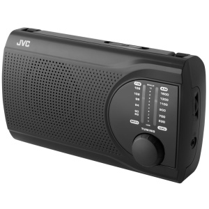 Radio JVC RA-E321B, tuner analogic FM/AM, mufa jack 3.5 mm pentru casti, negru - Img 1