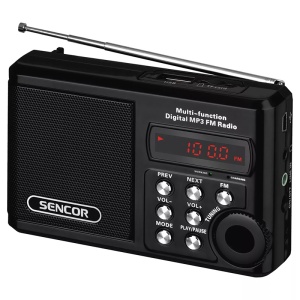 RADIO PORTABIL MICRO SD NEGRU SENCOR - Img 2