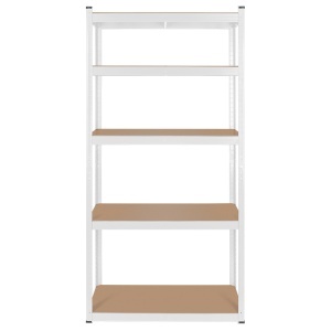 RAFT METALIC 5 POLITE 750KG MDF 180X90X40 ALB REBEL - Img 4
