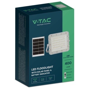 REFLECTOR CU INCARCARE SOLARA 10W 800LM 6400K - ALB - Img 9