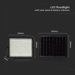 REFLECTOR CU INCARCARE SOLARA 20W 1800LM 6400K - NEGRU - Img 10