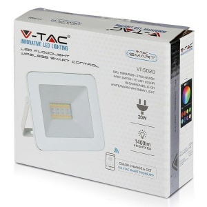 REFLECTOR LED SMART RGB + ALB 20W IP65 - ALB - Img 14