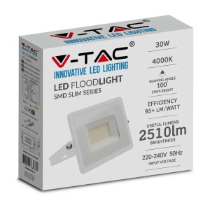 REFLECTOR LED SMD 30W 4000K IP65 - ALB - Img 5