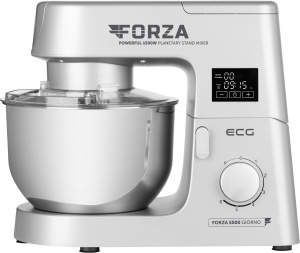 RESIGILAT - Robot de bucatarie ECG FORZA 5500 Giorno Argento, 1500 W, 6,5 litri, LCD, sistem de amestecare planetar - Img 3