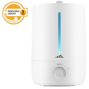 RESIGILAT - Umidificator de aer cu ultrasunete ETA Moisty 3629 90000, 5 litri, 25 W, aromaterapie, alb - Img 3