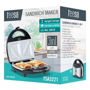 SANDWICH MAKER 3 IN 1 CERAMIC TEESA - Img 8
